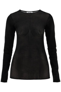 JEAN PAUL GAULTIER mesh 'morphing pinst