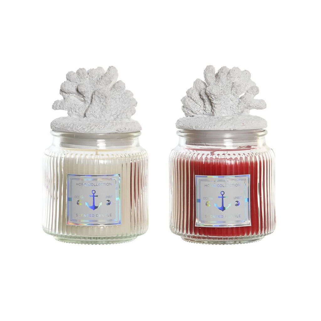 Scented Candle DKD Home Decor Coral Mediterranean 430 g (2 Units)Beauty, Perfumes and fragrancesDKD Home DecorSTIILI