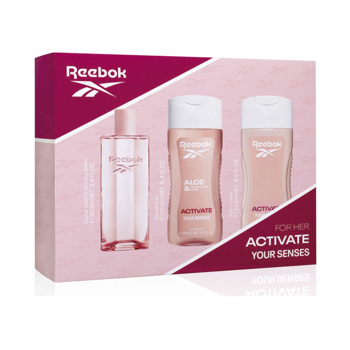 Women's Perfume Set Reebok ACTIVATE YOUR SENSES 3 PiecesBeauty, Perfumes and fragrancesReebokSTIILI
